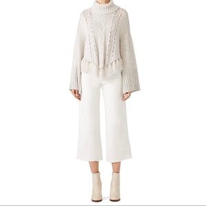 Anthropologie Cable Front Sweater